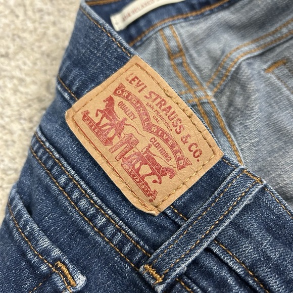 Levis 414 Relaxed Straight Jeans Womens 29 Blue Denim Stretch Waist 31" Inseam - Picture 7 of 10